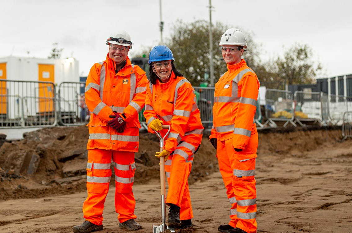 Troon station building work begins