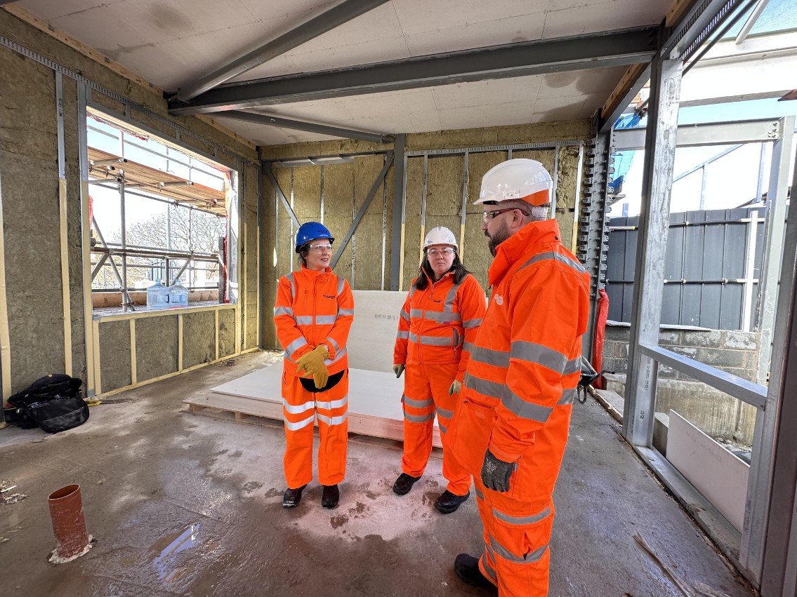 MSP visits Troon station as building rises from the ashes