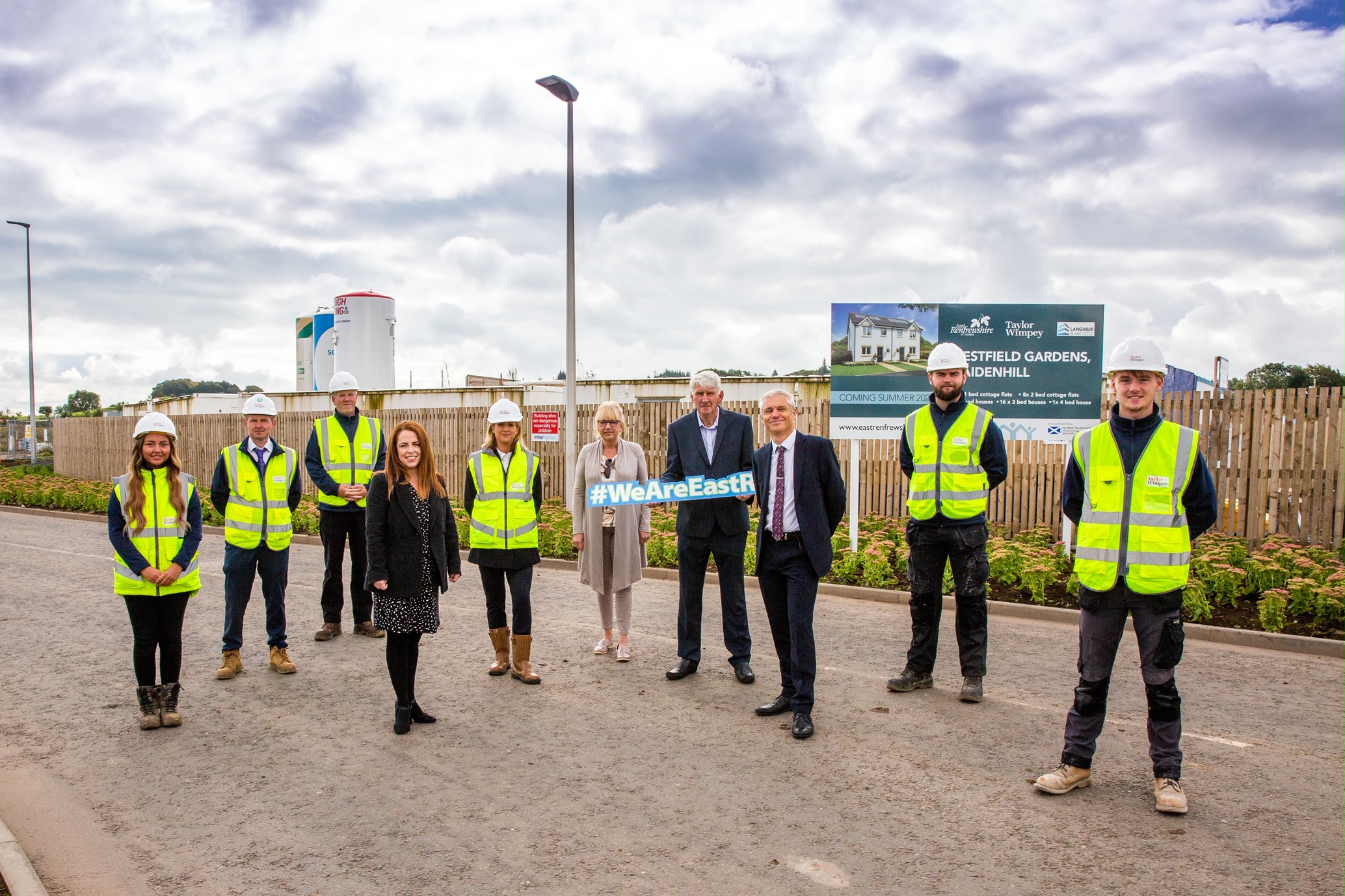 Ground breaks at first new council homes in Newton Mearns