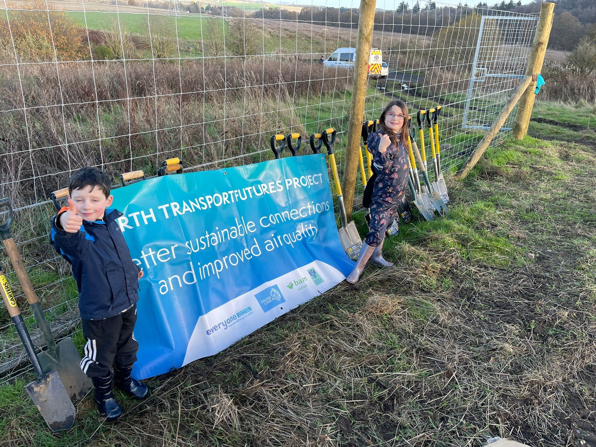 Cross Tay Link Road helps rewilding of Denmarkfield