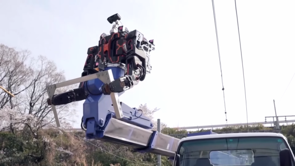 And finally... Giant humanoid robot used to fix power lines